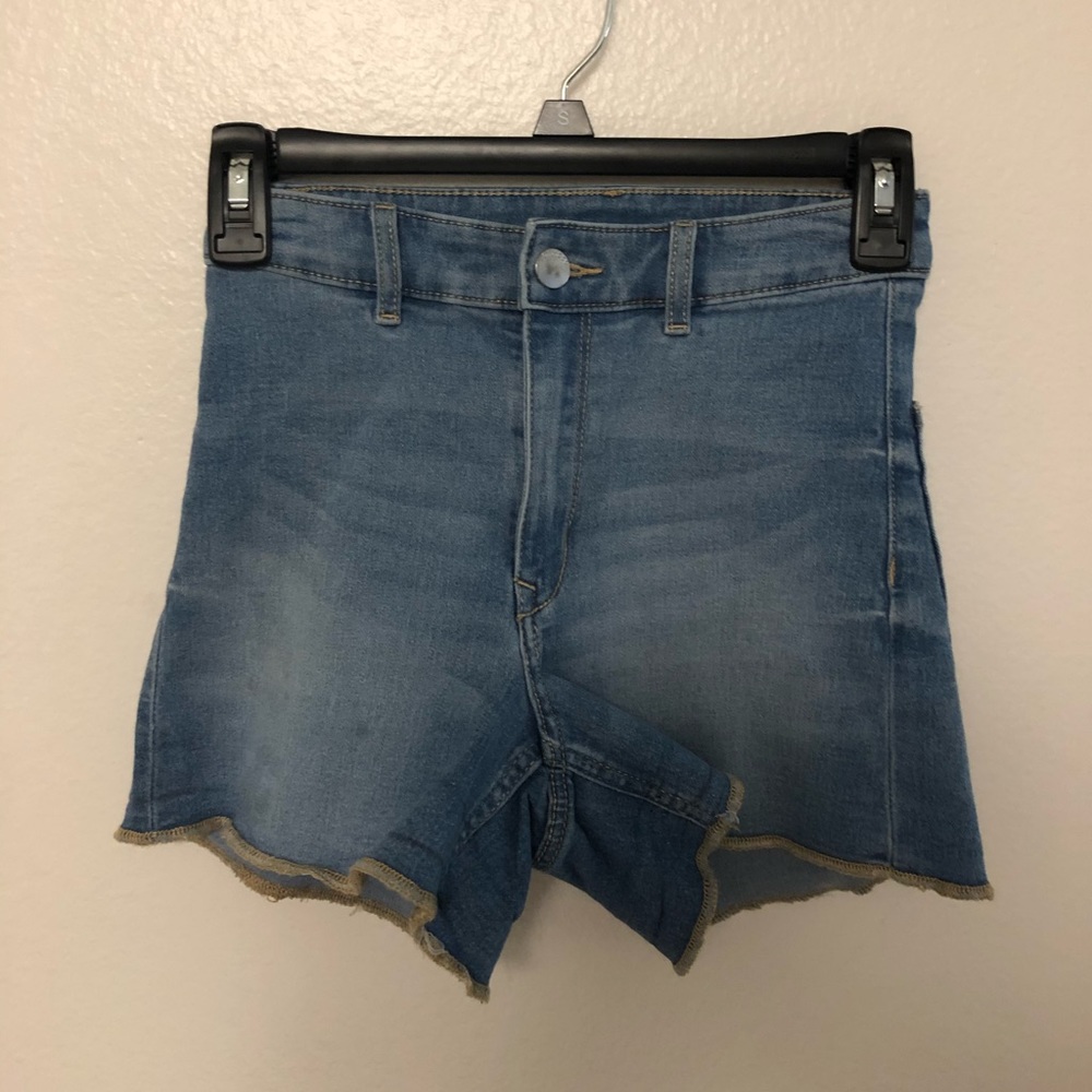 Denim High Waisted Shorts